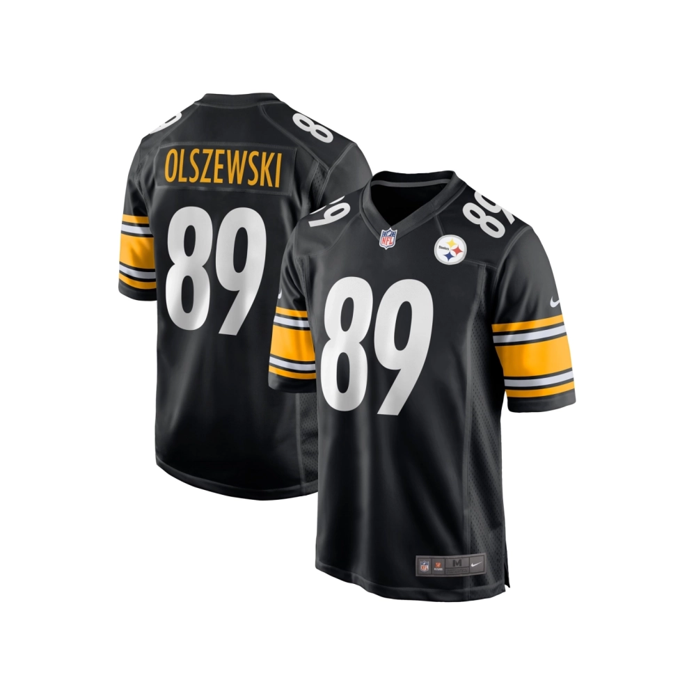 Mens Pittsburgh Steelers Gunner Olszewski Black Game Player Jersey