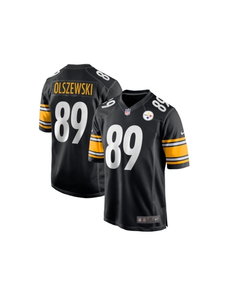 Mens Pittsburgh Steelers Gunner Olszewski Black Game Player Jersey