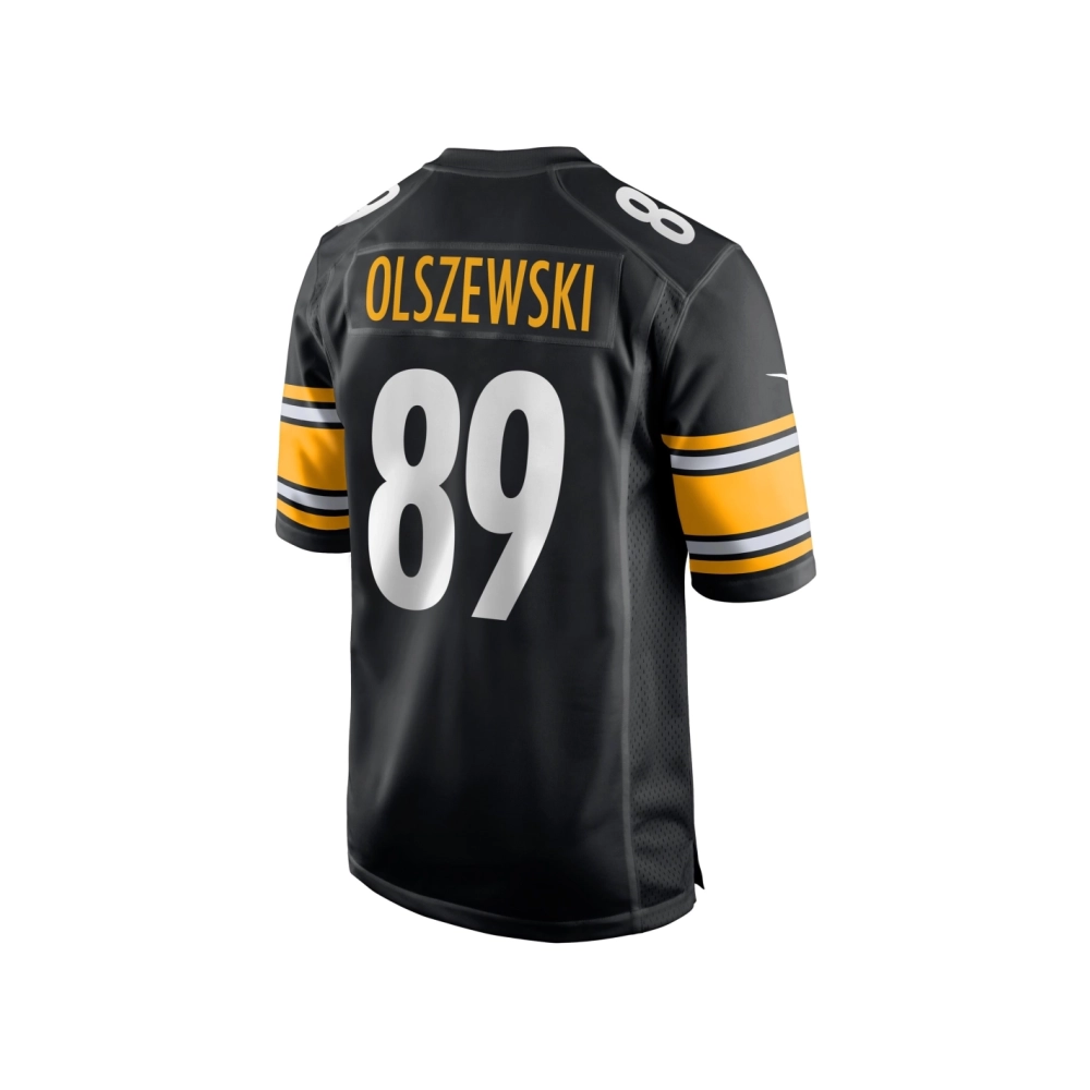 Mens Pittsburgh Steelers Gunner Olszewski Black Game Player Jersey