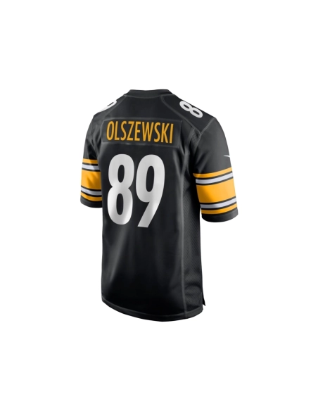 Mens Pittsburgh Steelers Gunner Olszewski Black Game Player Jersey