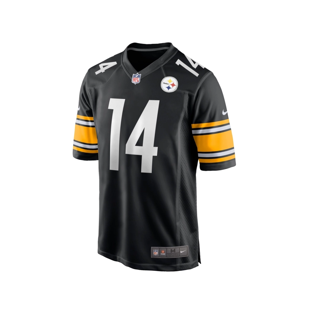 Mens Pittsburgh Steelers George Pickens Black Game Player Jersey