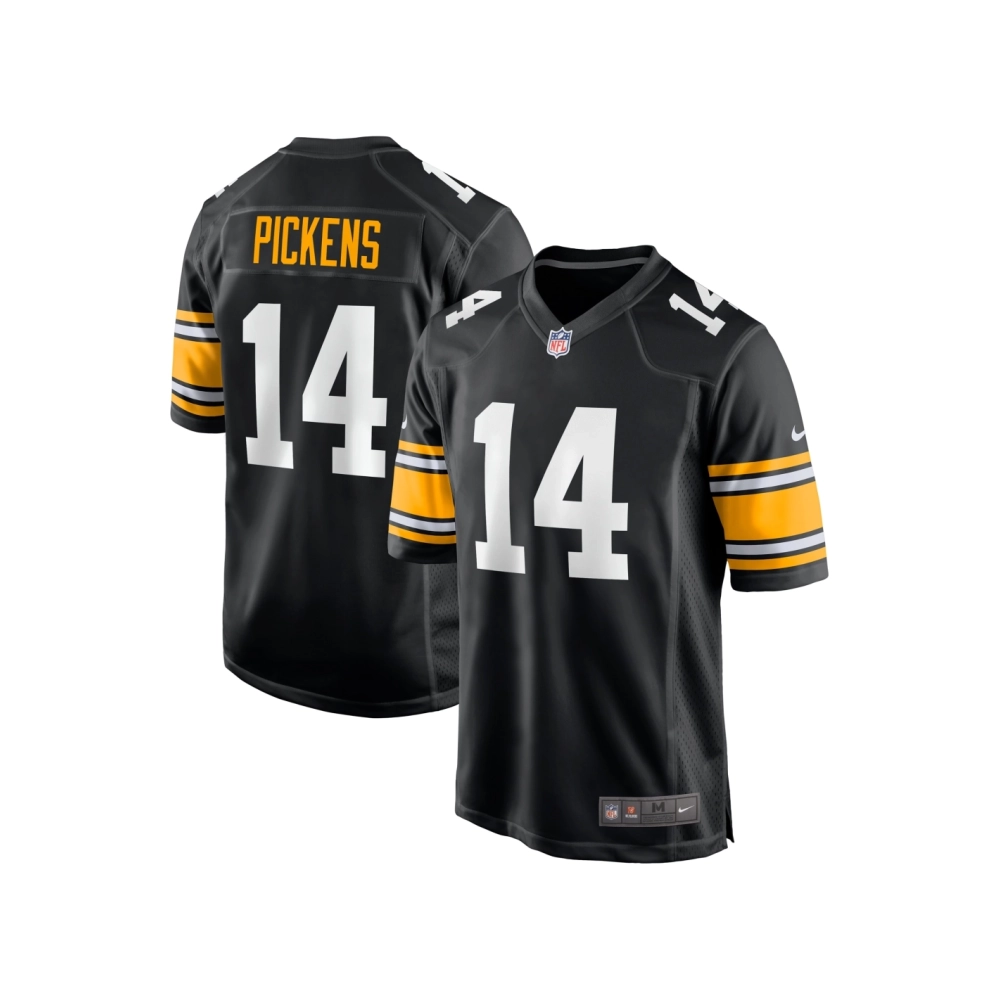 Mens Pittsburgh Steelers George Pickens Black Alternate Game Player Jersey