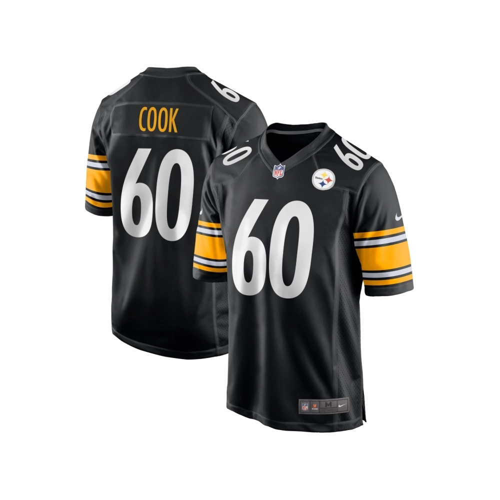 Mens Pittsburgh Steelers Dylan Cook Black Game Jersey