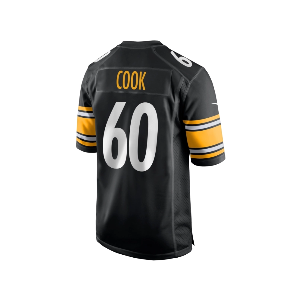 Mens Pittsburgh Steelers Dylan Cook Black Game Jersey