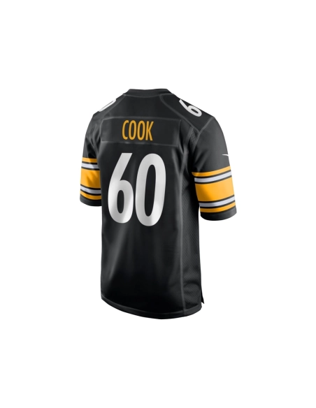 Mens Pittsburgh Steelers Dylan Cook Black Game Jersey