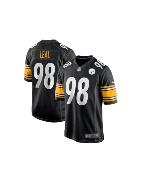Mens Pittsburgh Steelers DeMarvin Leal Black Game Player Jersey
