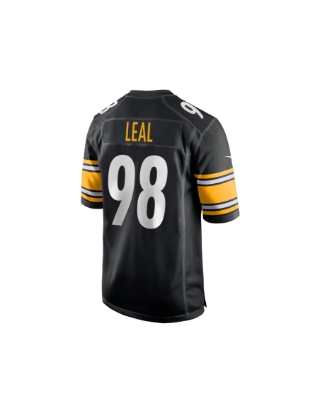 Mens Pittsburgh Steelers DeMarvin Leal Black Game Player Jersey