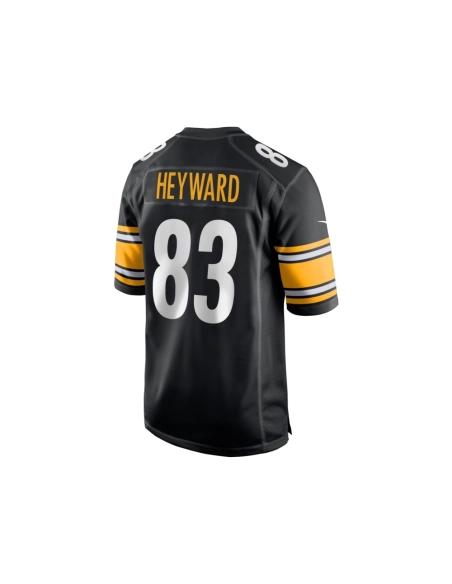 Mens Pittsburgh Steelers Connor Heyward Black Game Player Jersey