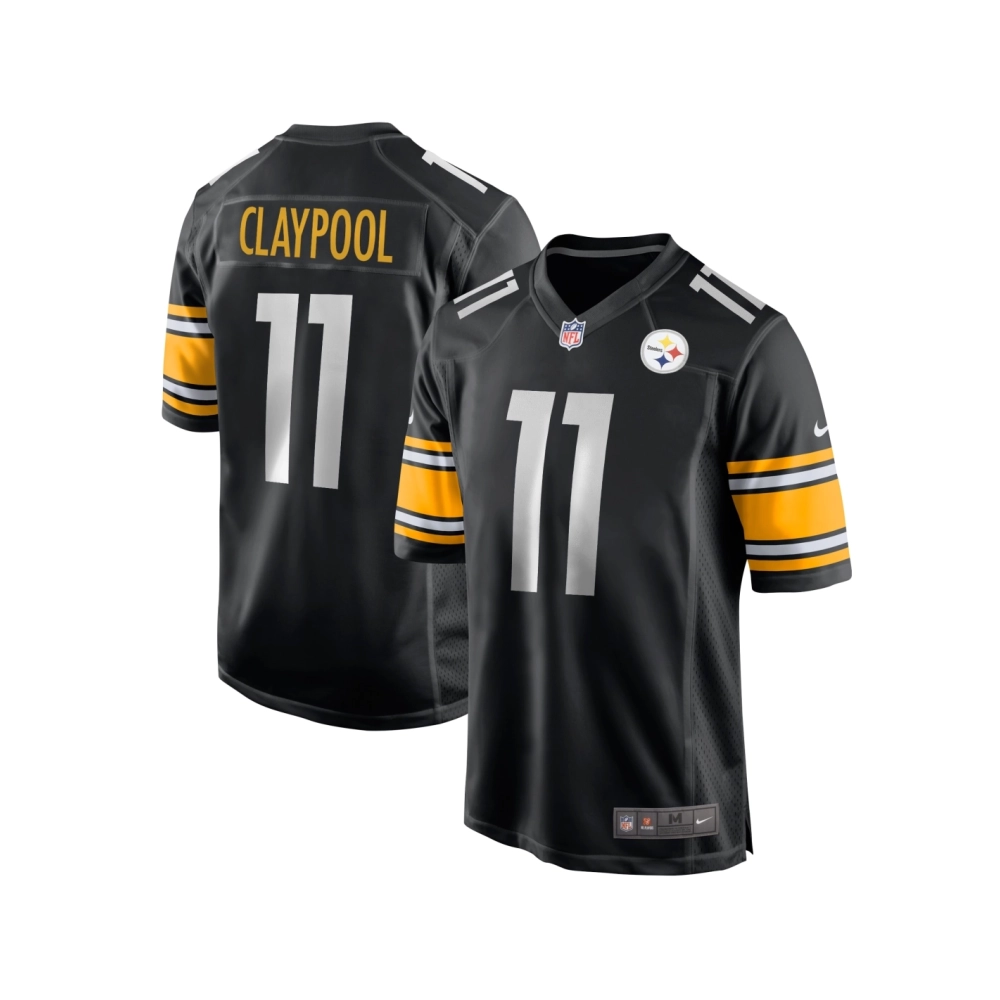 Mens Pittsburgh Steelers Chase Claypool Black Game Jersey
