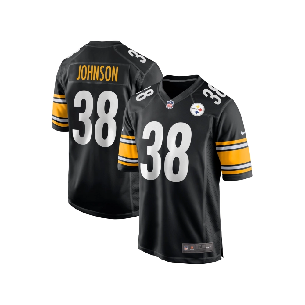 Mens Pittsburgh Steelers Caleb Johnson Black Game Jersey