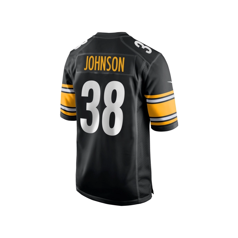 Mens Pittsburgh Steelers Caleb Johnson Black Game Jersey