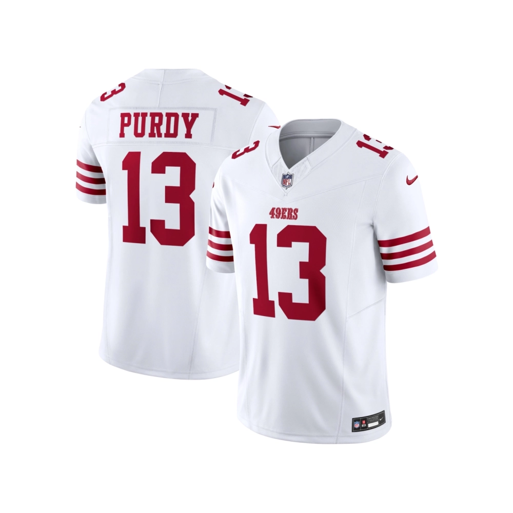 Mens San Francisco 49ers Brock Purdy White Vapor F.U.S.E. Limited Jersey