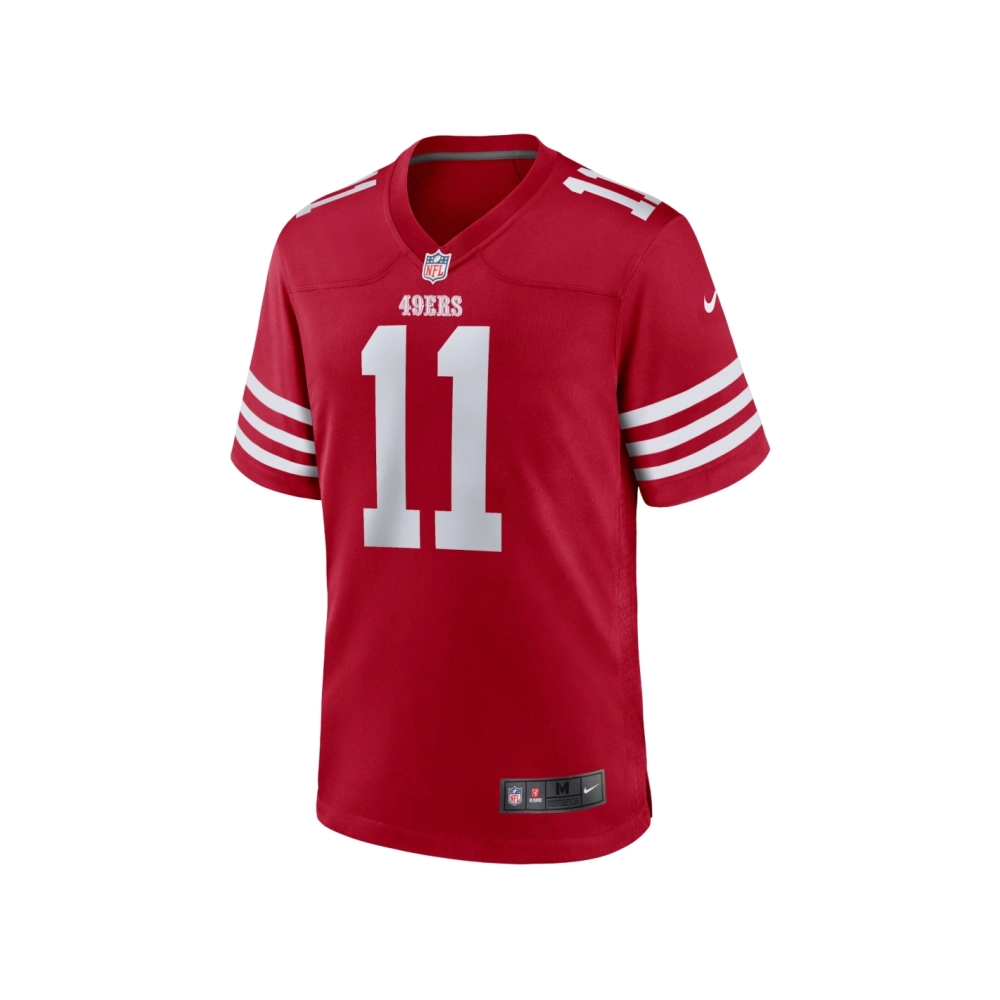 Womens San Francisco 49ers Brandon Aiyuk Scarlet Team Game Player Jersey