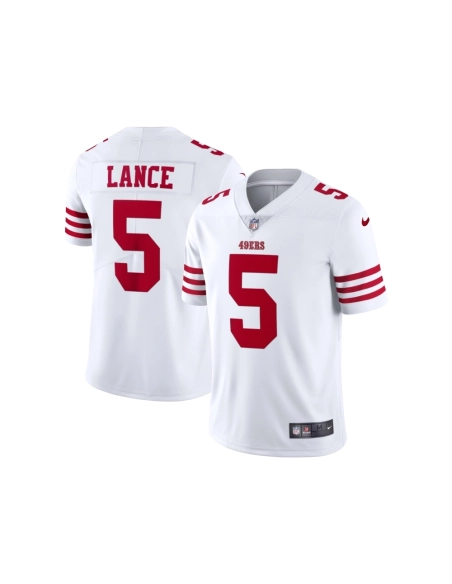 Mens San Francisco 49ers Trey Lance White Vapor Limited Jersey