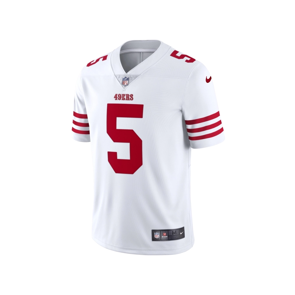Mens San Francisco 49ers Trey Lance White Vapor Limited Jersey
