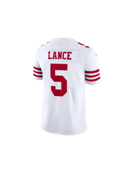 Mens San Francisco 49ers Trey Lance White Vapor Limited Jersey
