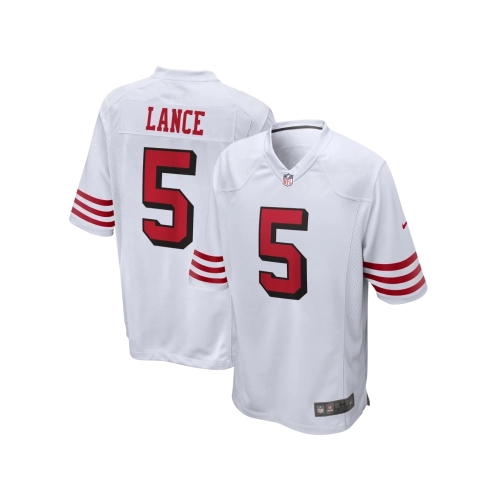 Mens San Francisco 49ers Trey Lance White Alternate Game Jersey