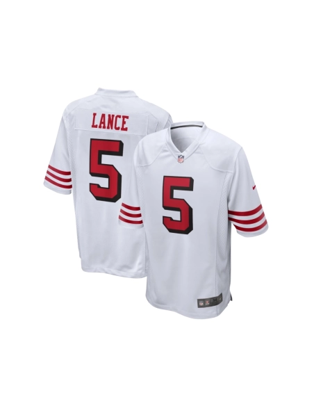 Mens San Francisco 49ers Trey Lance White Alternate Game Jersey