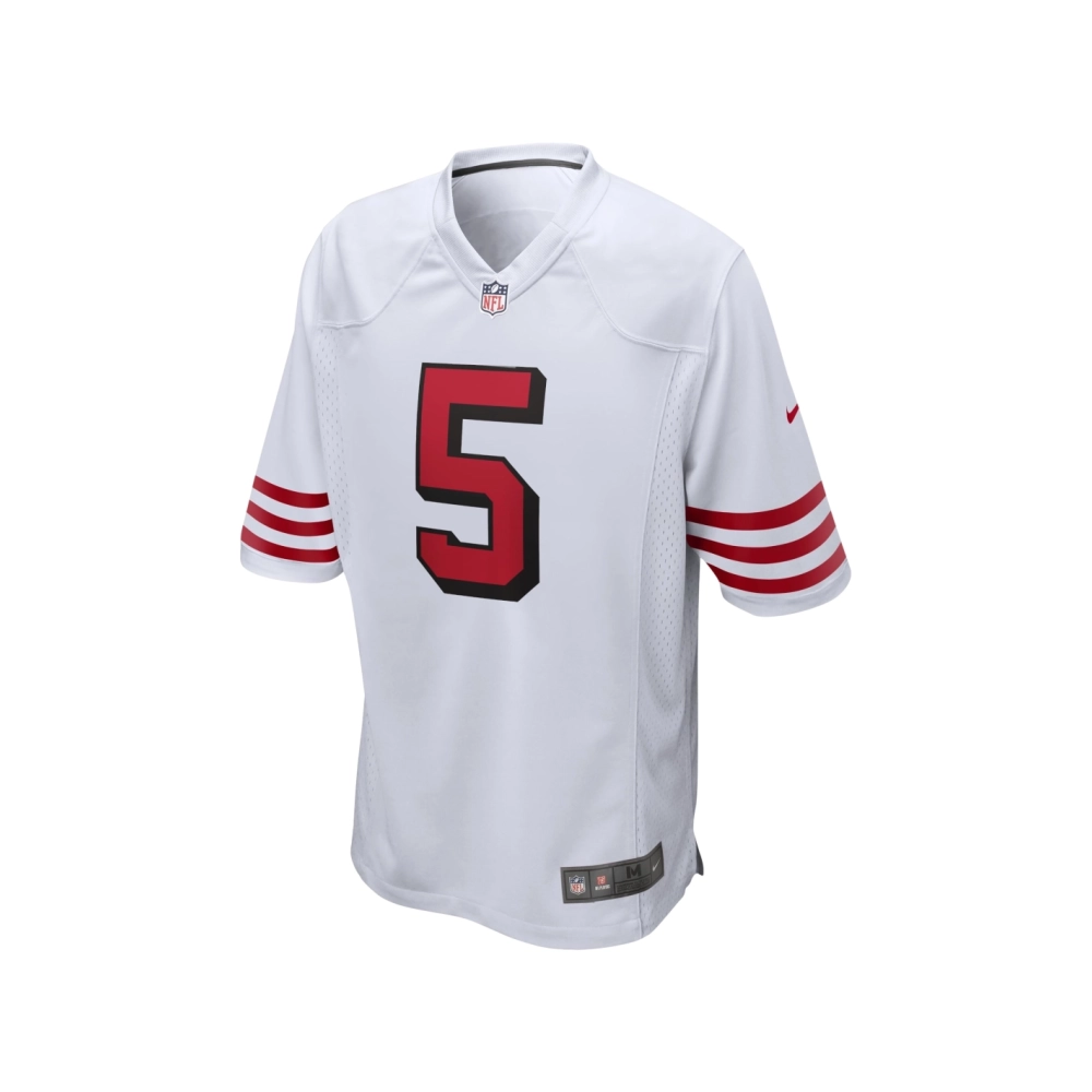 Mens San Francisco 49ers Trey Lance White Alternate Game Jersey