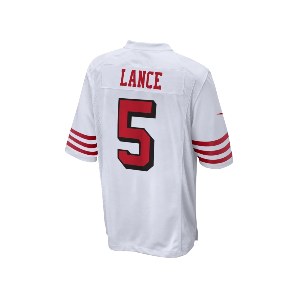 Mens San Francisco 49ers Trey Lance White Alternate Game Jersey