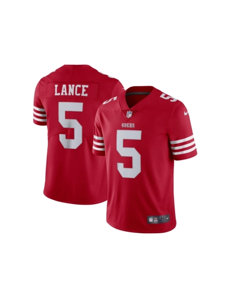 Mens San Francisco 49ers Trey Lance Scarlet Vapor Limited Jersey