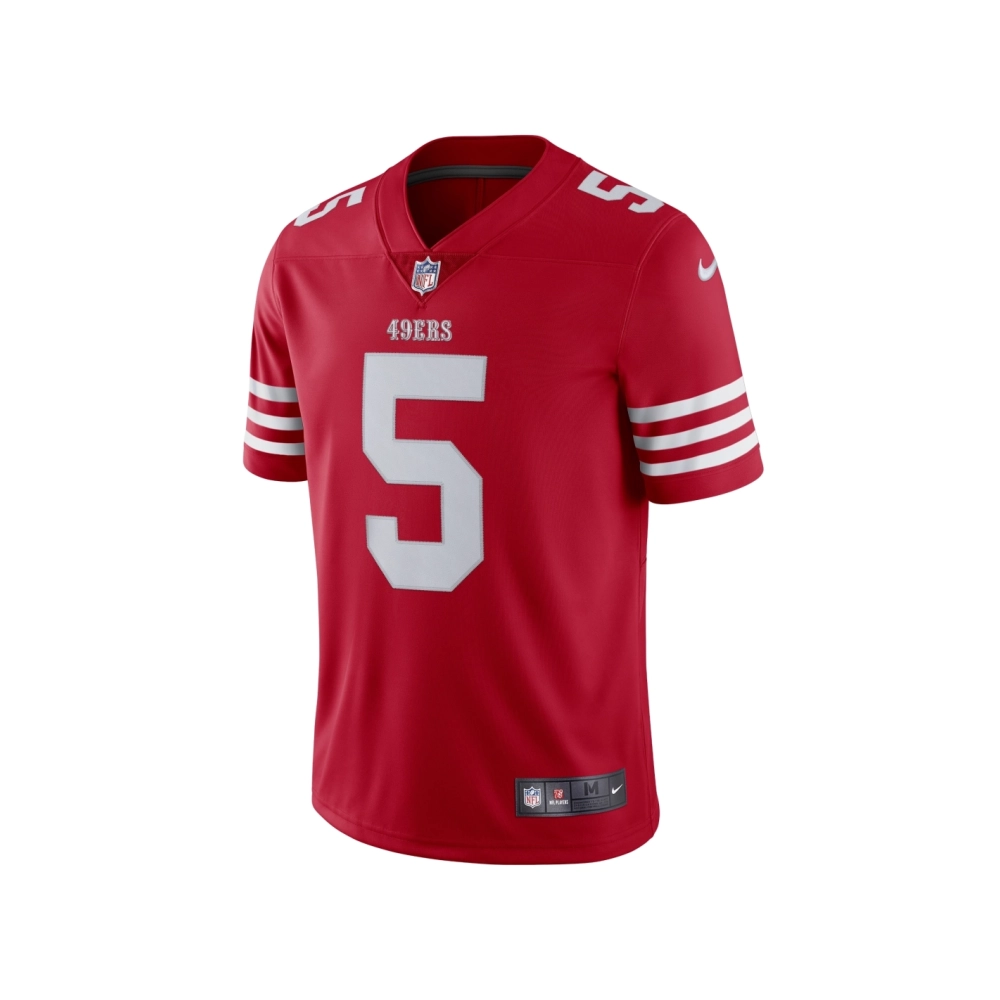 Mens San Francisco 49ers Trey Lance Scarlet Vapor Limited Jersey