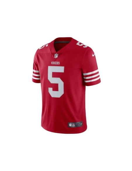 Mens San Francisco 49ers Trey Lance Scarlet Vapor Limited Jersey
