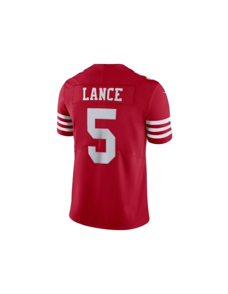 Mens San Francisco 49ers Trey Lance Scarlet Vapor Limited Jersey