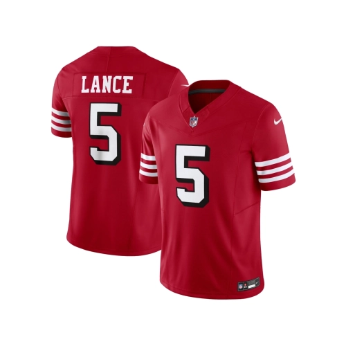 Mens San Francisco 49ers Trey Lance Scarlet Vapor F.U.S.E. Limited Jersey