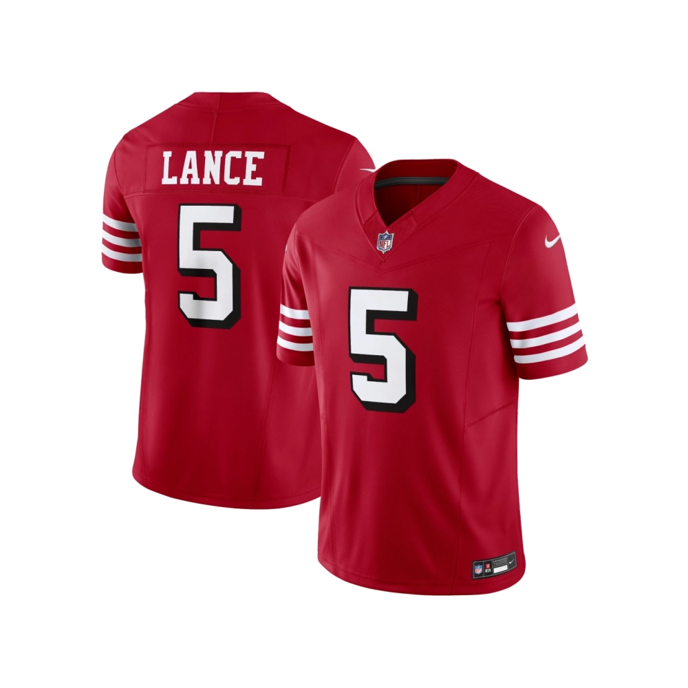 Mens San Francisco 49ers Trey Lance Scarlet Vapor F.U.S.E. Limited Jersey