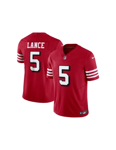 Mens San Francisco 49ers Trey Lance Scarlet Vapor F.U.S.E. Limited Jersey