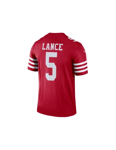 Mens San Francisco 49ers Trey Lance Scarlet Legend Jersey