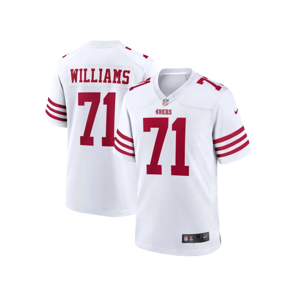 Mens San Francisco 49ers Trent Williams White Player Game Jersey