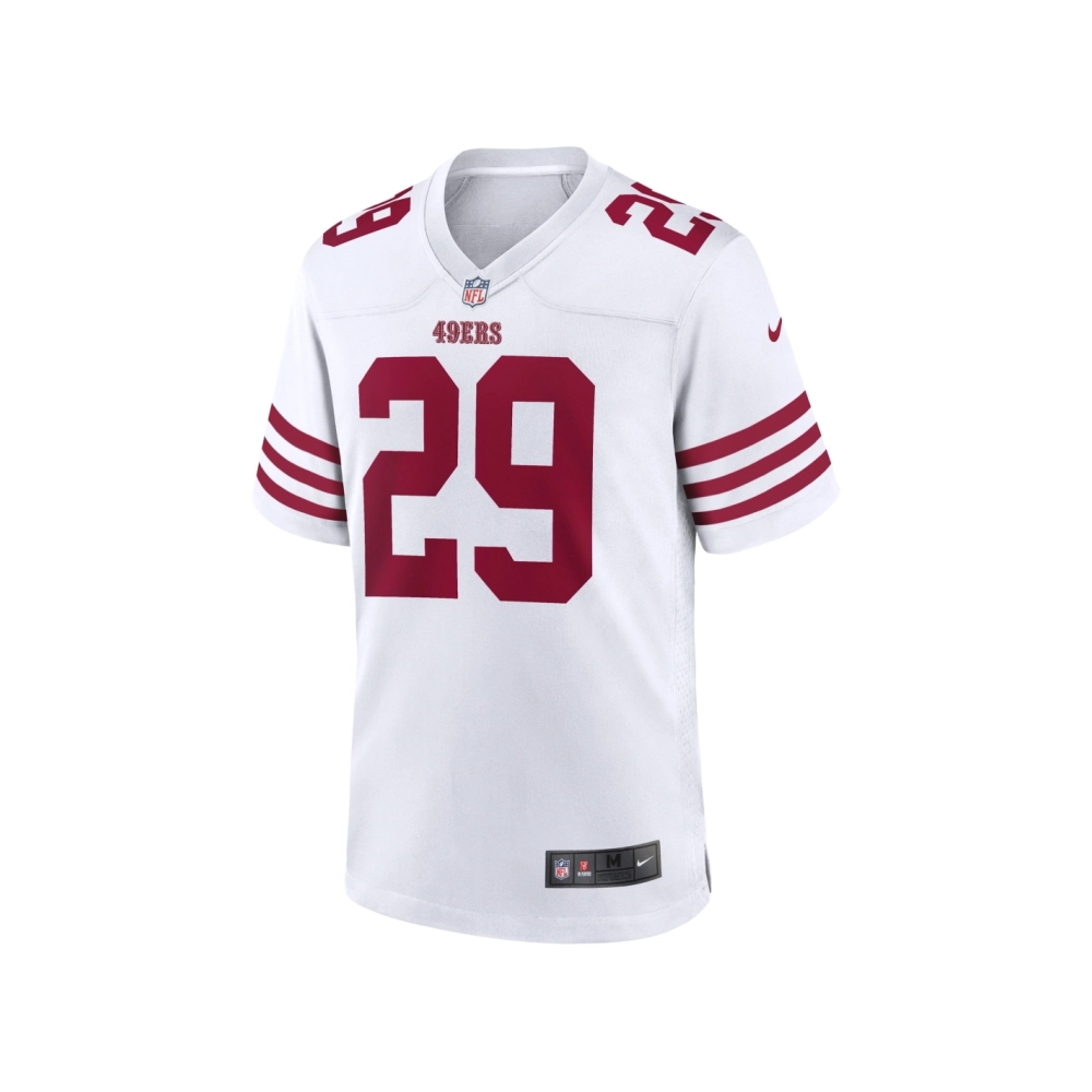 Mens San Francisco 49ers Talanoa Hufanga White Away Game Player Jersey