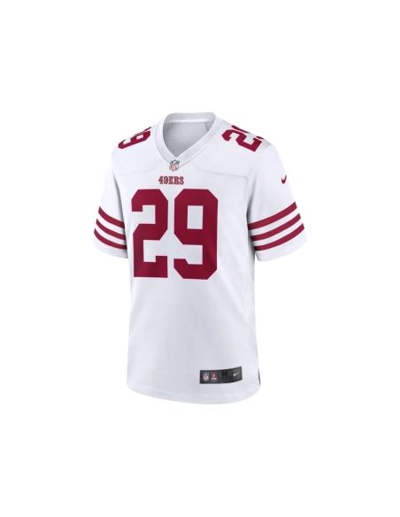 Mens San Francisco 49ers Talanoa Hufanga White Away Game Player Jersey