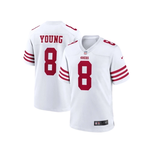 Mens San Francisco 49ers Steve Young White Retired Player Game Jersey