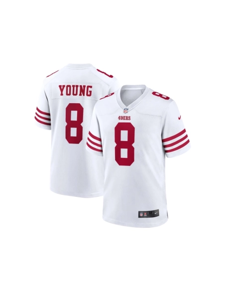 Mens San Francisco 49ers Steve Young White Retired Player Game Jersey