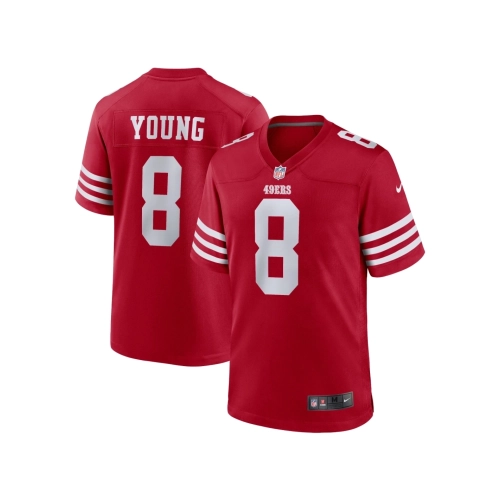 Mens San Francisco 49ers Steve Young Scarlet Retired Player Game Jersey