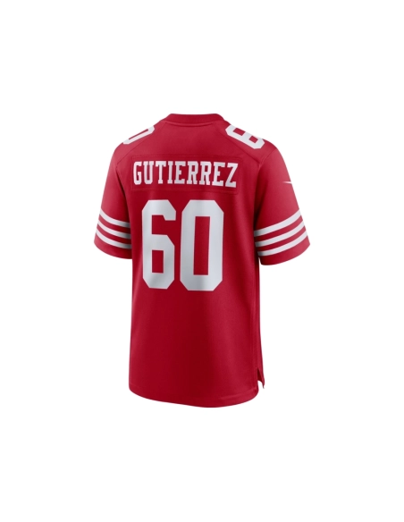 Mens San Francisco 49ers Sebastian Gutierrez Scarlet Team Game Jersey
