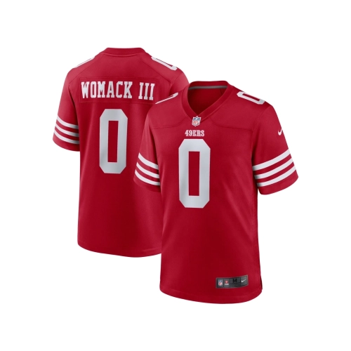 Mens San Francisco 49ers Samuel Womack III Scarlet Game Jersey