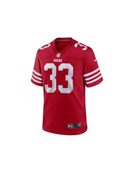 Mens San Francisco 49ers Rock Ya-Sin Scarlet Team Game Jersey