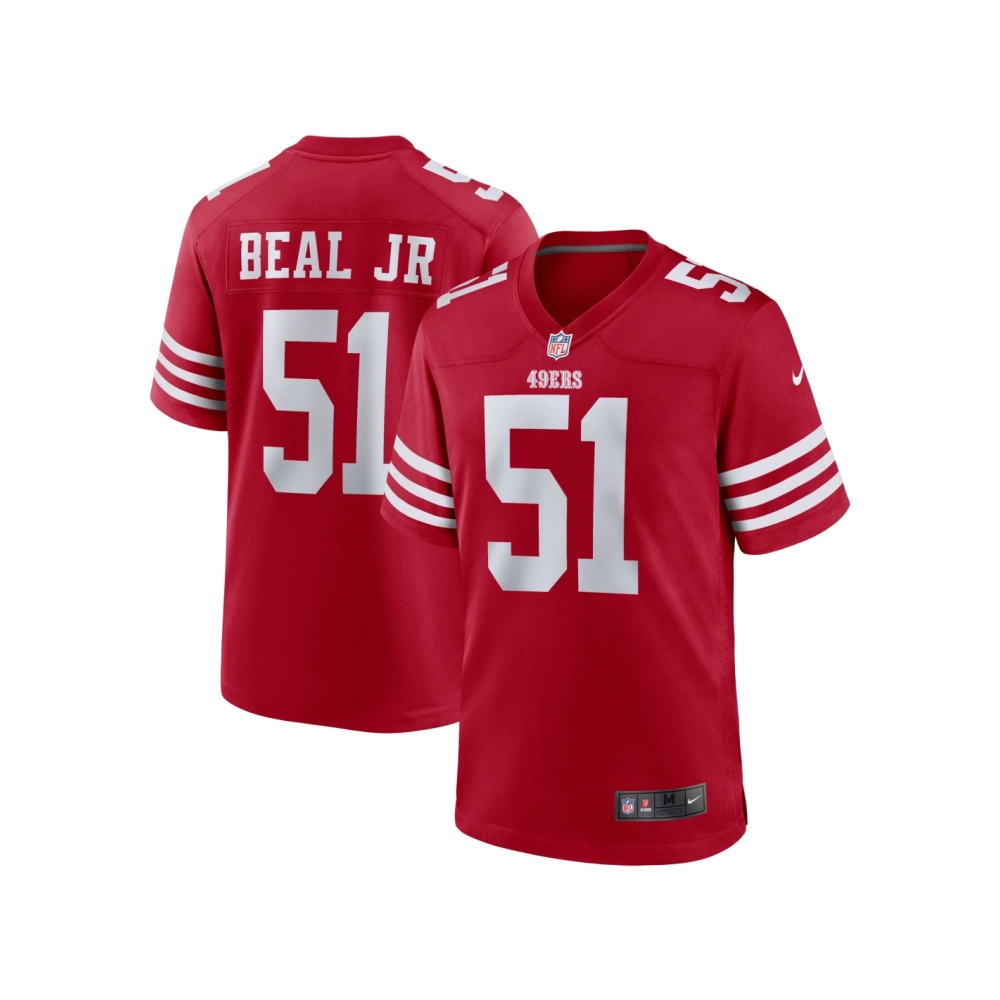 Mens San Francisco 49ers Robert Beal Jr Scarlet Game Jersey