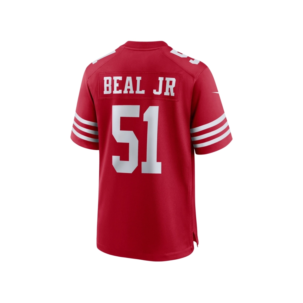 Mens San Francisco 49ers Robert Beal Jr Scarlet Game Jersey