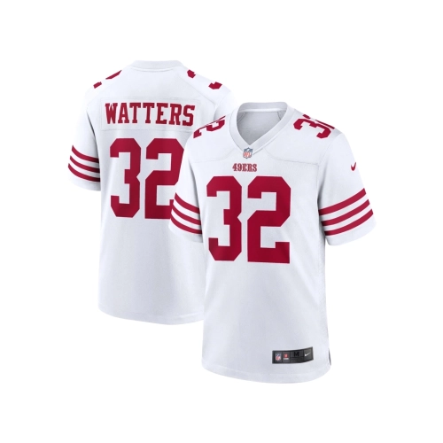 Mens San Francisco 49ers Ricky Watters White Retired Player Game Jersey