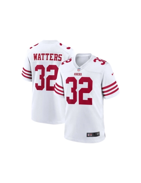 Mens San Francisco 49ers Ricky Watters White Retired Player Game Jersey