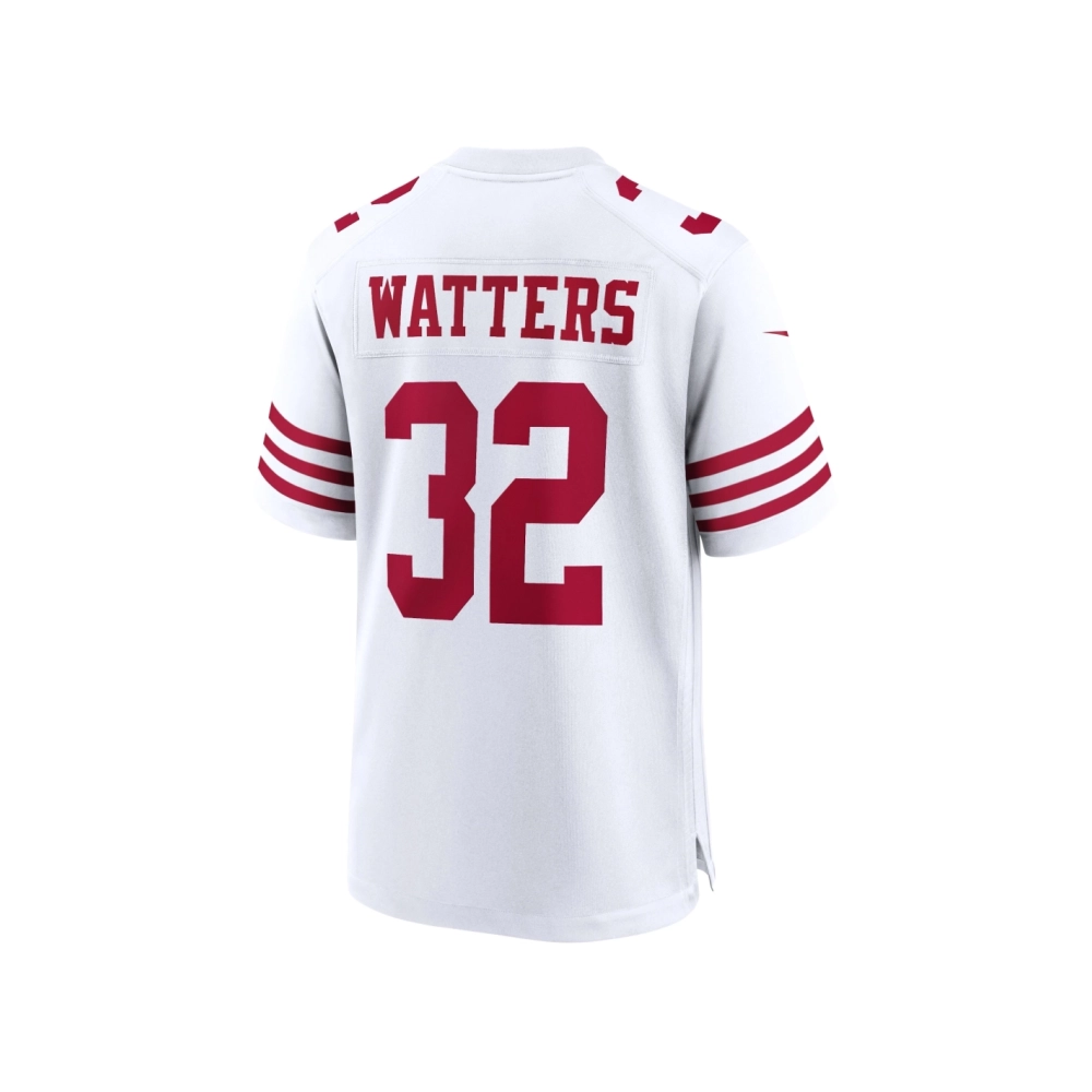 Mens San Francisco 49ers Ricky Watters White Retired Player Game Jersey