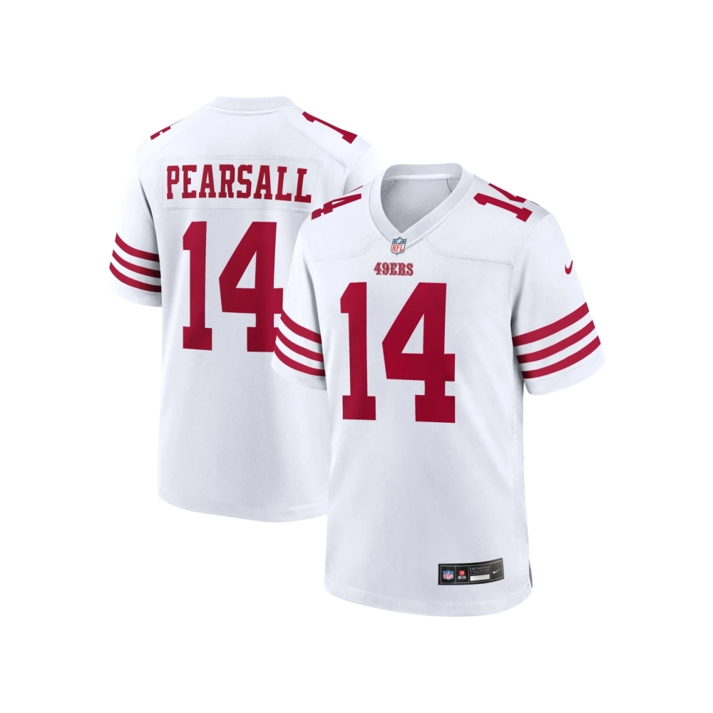 Mens San Francisco 49ers Ricky Pearsall White White Game Jersey