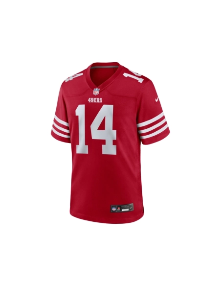 Mens San Francisco 49ers Ricky Pearsall Scarlet 2024 NFL Draft First Round Pick Player Game Jersey