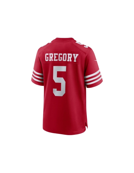 Mens San Francisco 49ers Randy Gregory Scarlet Game Jersey