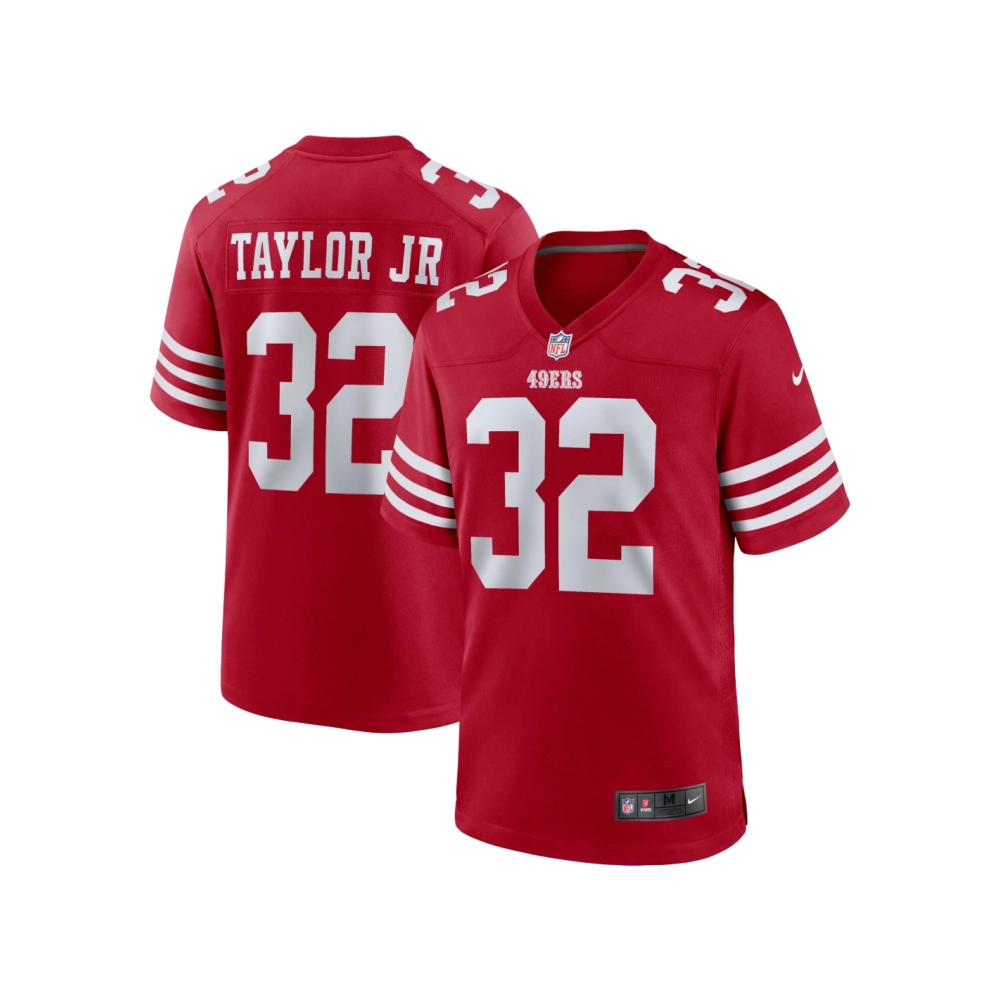 Mens San Francisco 49ers Patrick Taylor Jr. Scarlet Team Game Jersey